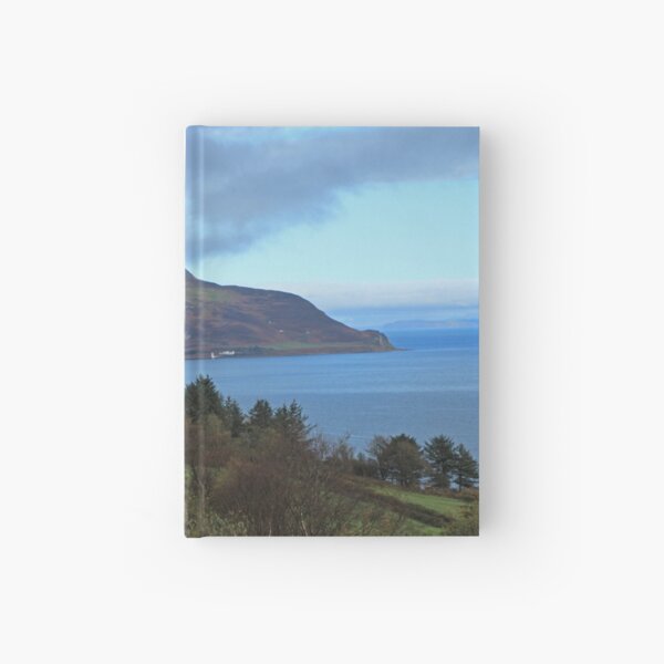 Holy Isle view Hardcover Journal