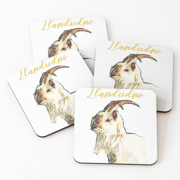 Item preview, LLANDUDNO GREAT ORME GOAT GOLD designed and sold by Marni Scofidio Desi9ns.