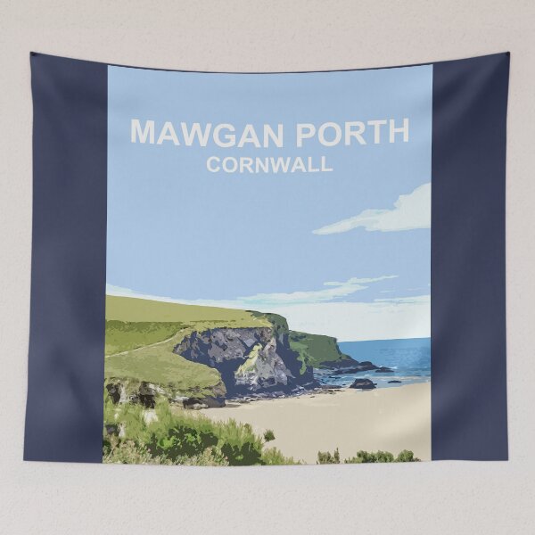Artikelvorschau, Mawgan Porth, Cornwall. Kornisches Geschenk. Kernow-Landschaft entworfen und verkauft von BarbaraGlebska.
