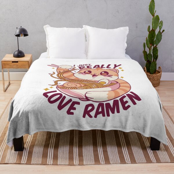 Item preview, Kawaii cat eating ramen designed and sold by Dase23.