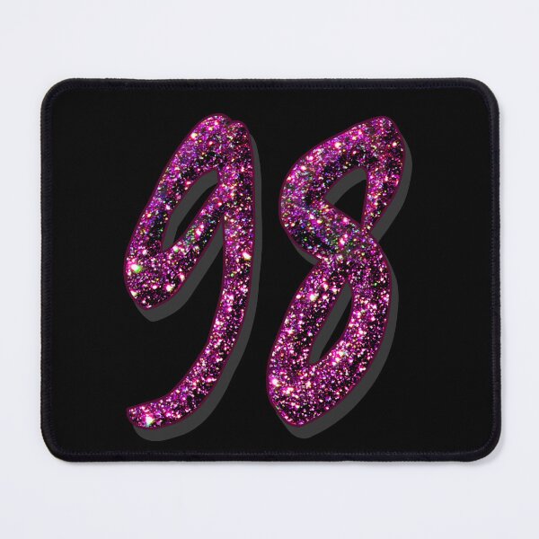 Item preview, 98 purple glitter number designed and sold by GlamourChick.