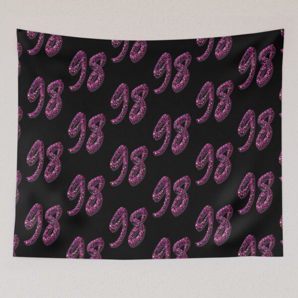 Item preview, 98 purple glitter number designed and sold by GlamourChick.