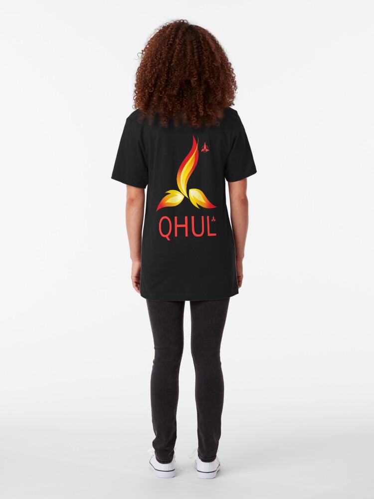 Alternate view of QHUL - health IT for real warriors Slim Fit T-Shirt
