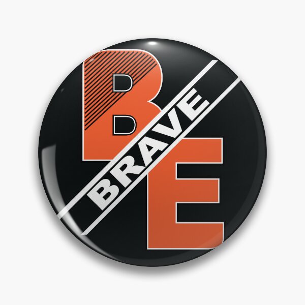 Item preview, Be brave typography design designed and sold by NippoArts.