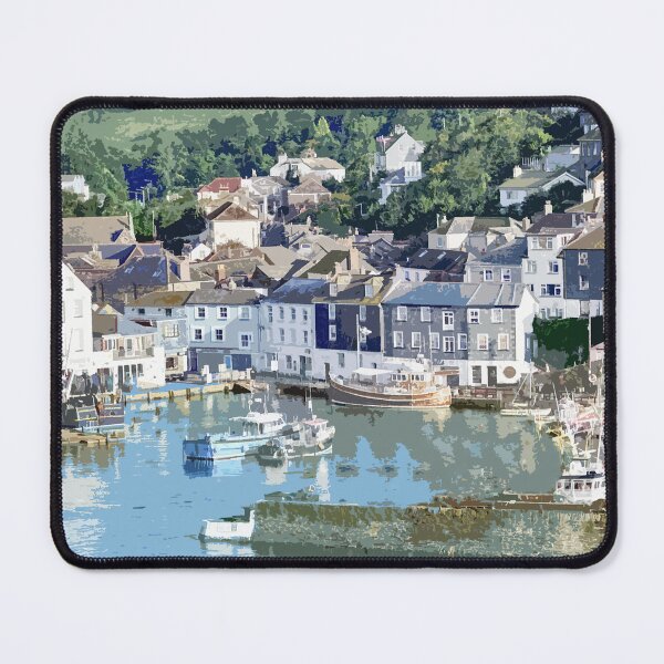 Item preview, Mevagissey, Cornwall. Cornish gift. Kernow fishing harbour designed and sold by BarbaraGlebska.