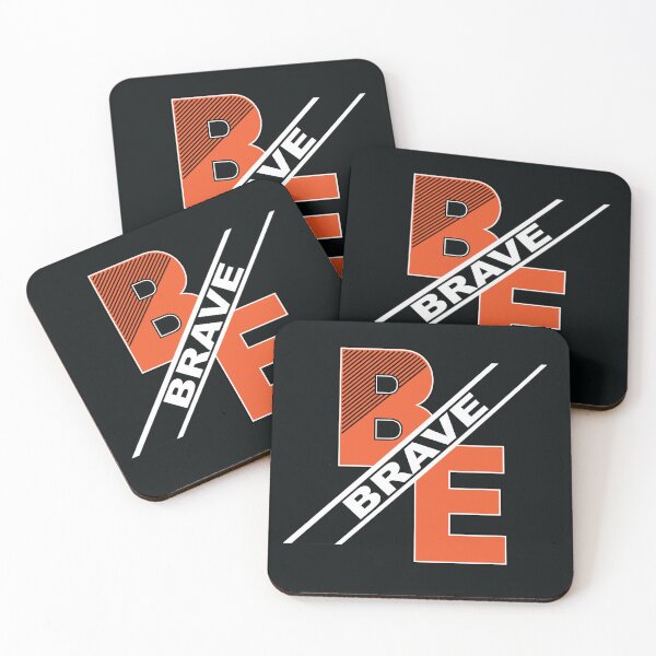 Item preview, Be brave typography design designed and sold by NippoArts.
