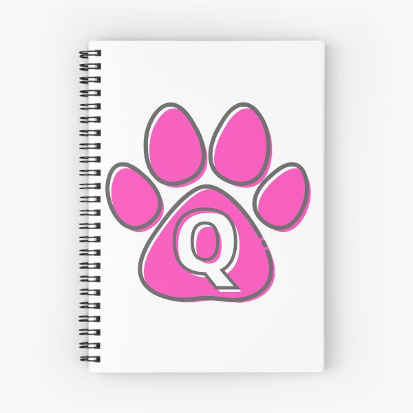 Item preview, Pink Paw Monogram Q designed and sold by Coffee Lifestyle.