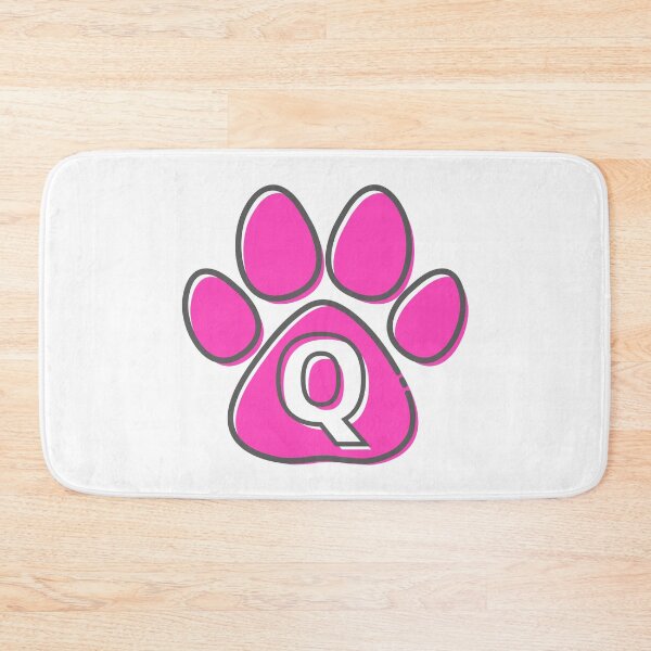 Item preview, Pink Paw Monogram Q designed and sold by Coffee Lifestyle.