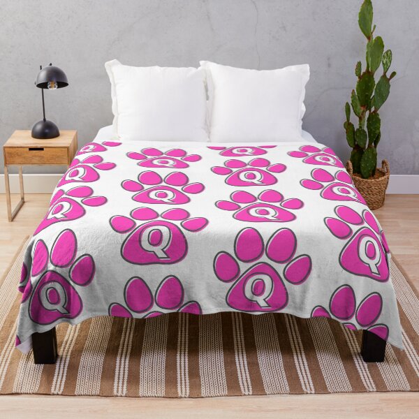 Item preview, Pink Paw Monogram Q designed and sold by Coffee Lifestyle.