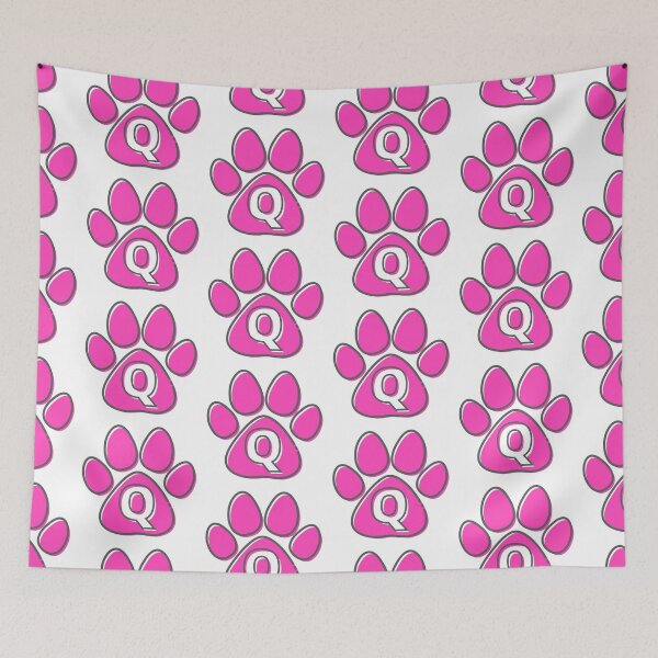 Item preview, Pink Paw Monogram Q designed and sold by Coffee Lifestyle.