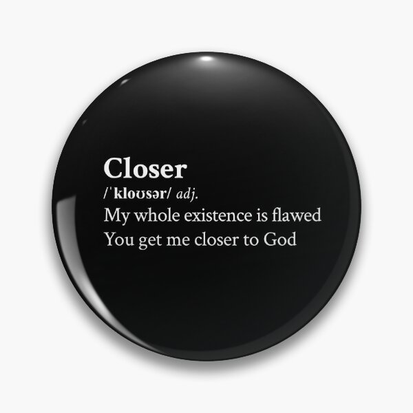 Item preview, Nine Inch Nails Aesthetic Quote Rock Metal Lyrics Closer Black designed and sold by StickTheSong.