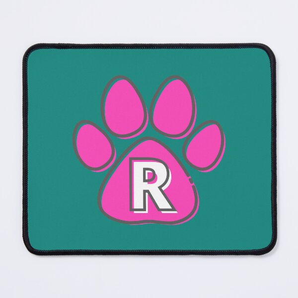 Item preview, Pink Paw Monogram R designed and sold by Coffee Lifestyle.