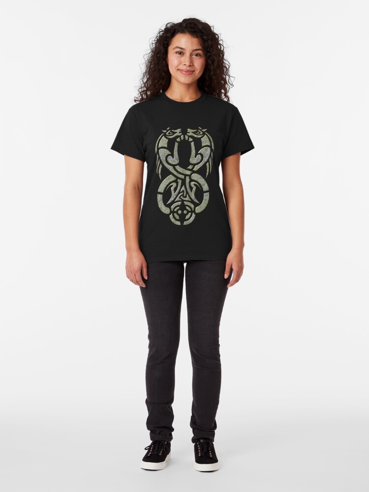 Alternate view of Celtic Water Kelpie-Green Version Classic T-Shirt