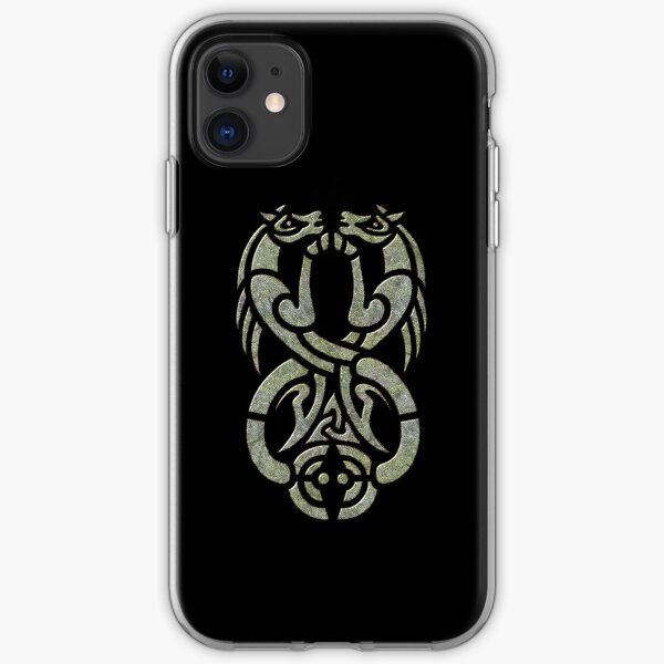Celtic Water Kelpie-Green Version iPhone Soft Case