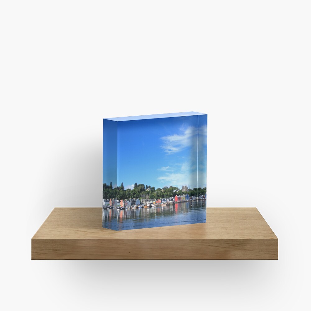 Blue Sky in Balamory Acrylic Block