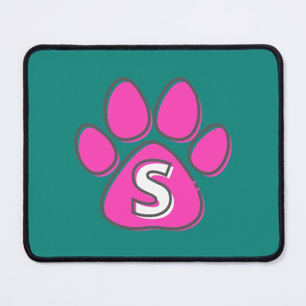 Item preview, Pink Paw Monogram S designed and sold by Coffee Lifestyle.