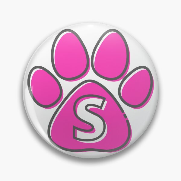 Item preview, Pink Paw Monogram S designed and sold by Lyssarien.
