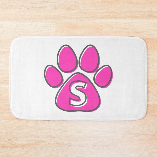 Item preview, Pink Paw Monogram S designed and sold by Coffee Lifestyle.