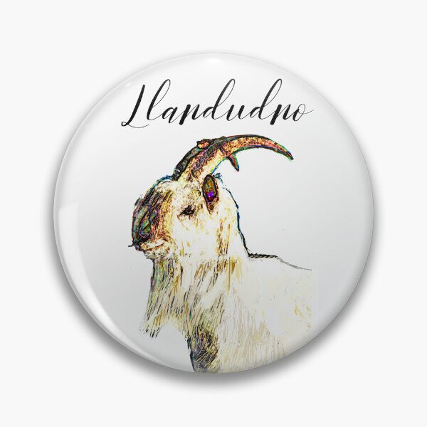 Item preview, LLANDUDNO GREAT ORME GOAT BLACK designed and sold by Marni Scofidio Desi9ns.