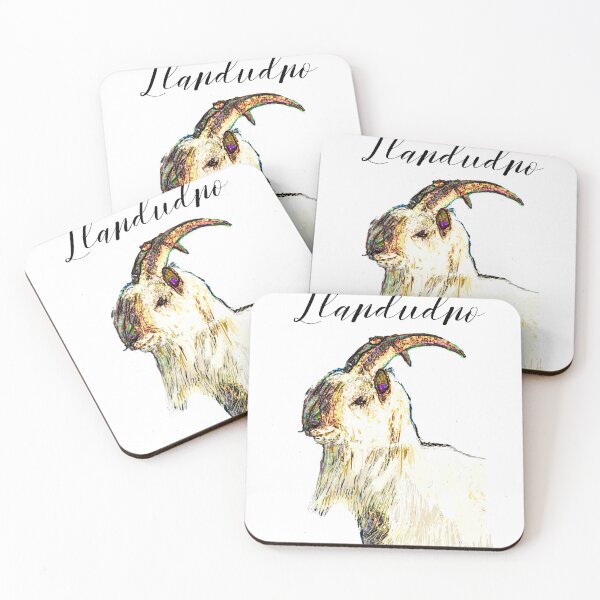 Item preview, LLANDUDNO GREAT ORME GOAT BLACK designed and sold by Marni Scofidio Desi9ns.