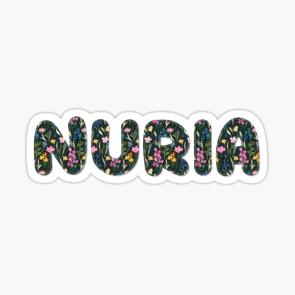 Name Nuria Stickers for Sale | Redbubble