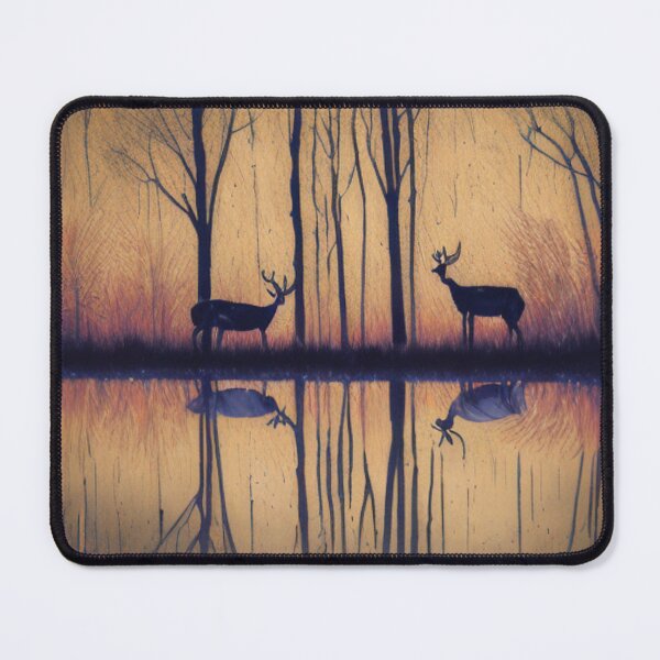 Item preview, The Deer's Thirst Quenched by the Blessed Lake designed and sold by WBP Mart.