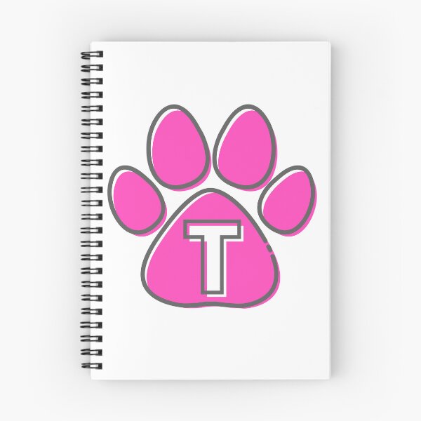 Item preview, Pink Paw Monogram T designed and sold by Lyssarien.