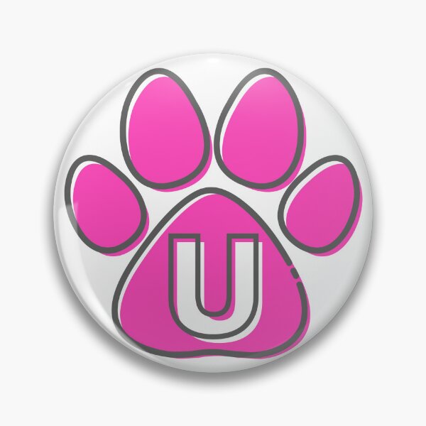 Item preview, Pink Paw Monogram U designed and sold by Coffee Lifestyle.