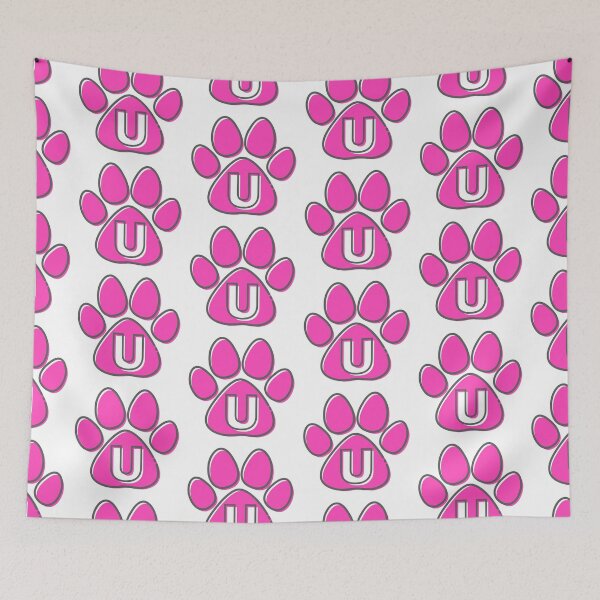 Item preview, Pink Paw Monogram U designed and sold by Coffee Lifestyle.