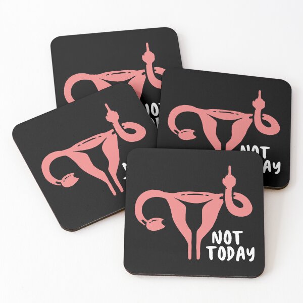 Item preview, Not Today, Feminist Angry Uterus designed and sold by BootsBoots.