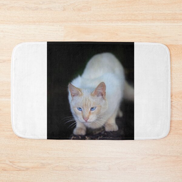 Item preview, Portrait of blue eyed white cat designed and sold by olena2552.