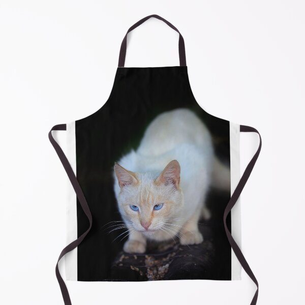 Item preview, Portrait of blue eyed white cat designed and sold by olena2552.