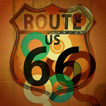 Artwork thumbnail, Route 66 Rodeo by PlanetLucky