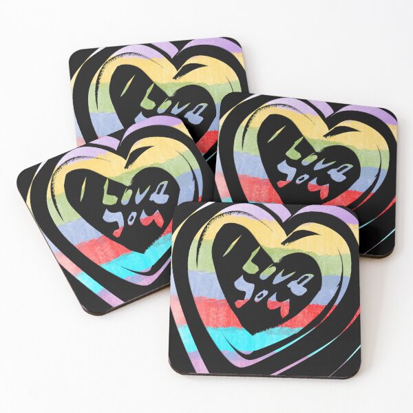 Item preview, Valentine Cutout Hearts: I Love You designed and sold by designs-by-ann.