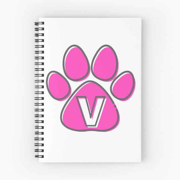 Item preview, Pink Paw Monogram V designed and sold by Coffee Lifestyle.