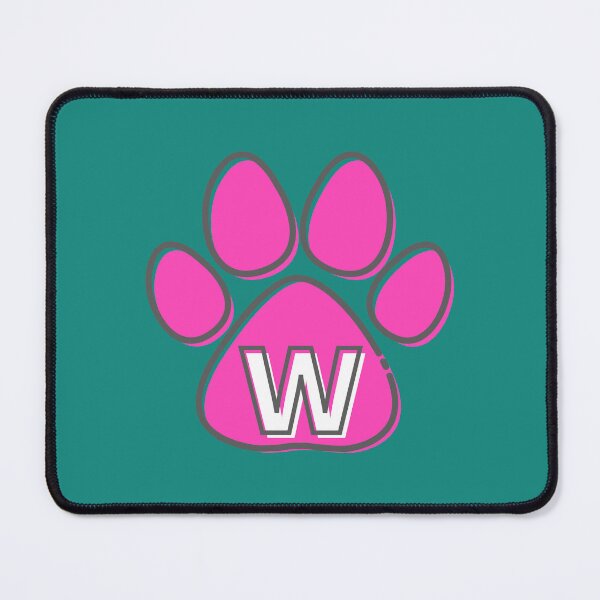 Item preview, Pink Paw Monogram W designed and sold by Coffee Lifestyle.