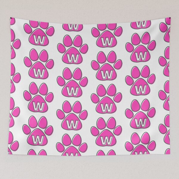 Item preview, Pink Paw Monogram W designed and sold by Coffee Lifestyle.
