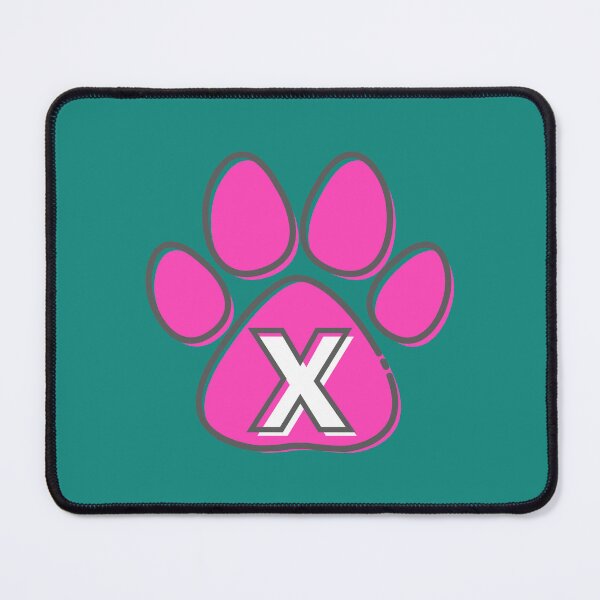 Item preview, Pink Paw Monogram X designed and sold by Coffee Lifestyle.