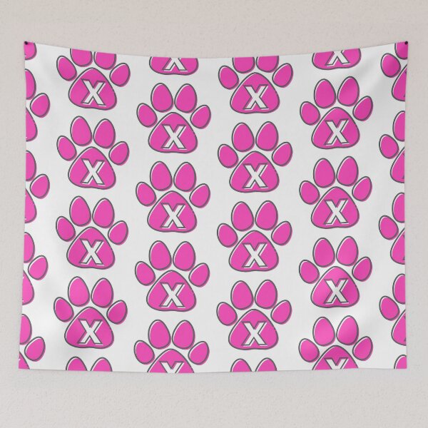 Item preview, Pink Paw Monogram X designed and sold by Coffee Lifestyle.