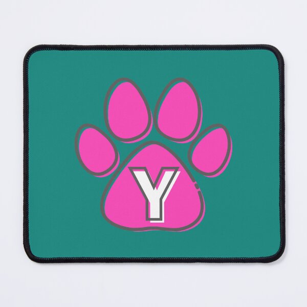 Item preview, Pink Paw Monogram Y designed and sold by Coffee Lifestyle.