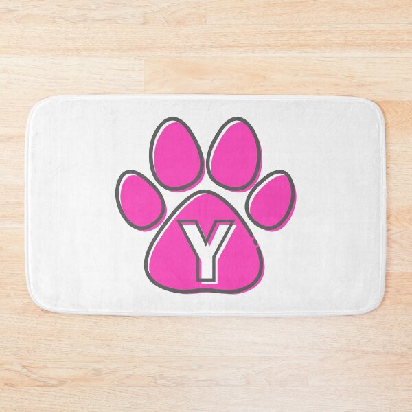 Item preview, Pink Paw Monogram Y designed and sold by Lyssarien.