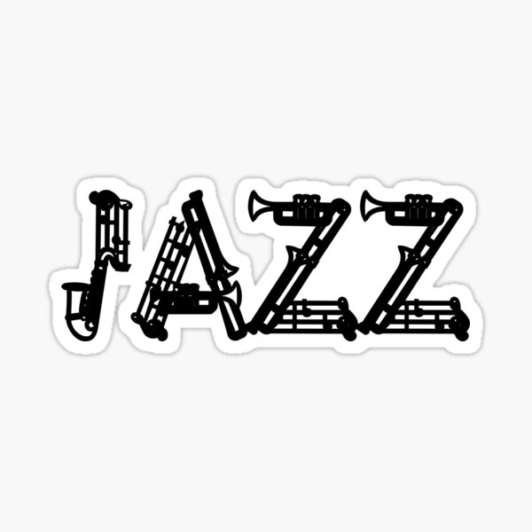 "Jazz In Horns" Sticker for Sale by SlinkyReebs Redbubble