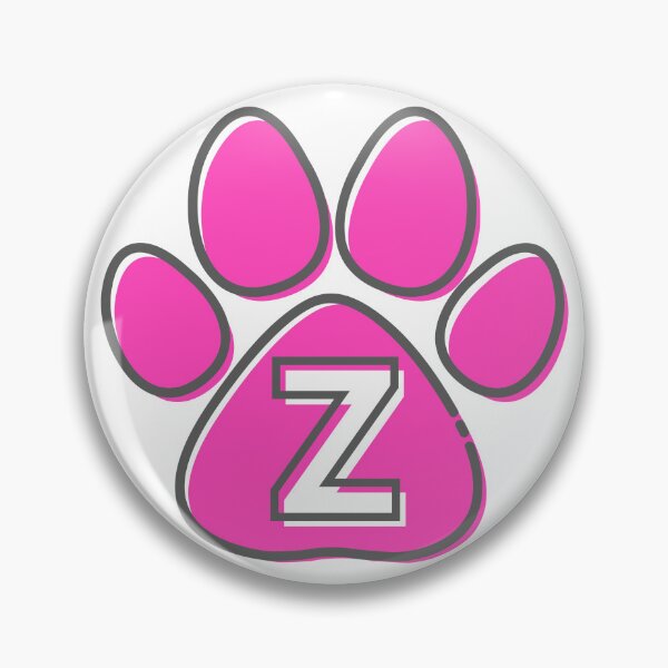 Item preview, Pink Paw Monogram Z designed and sold by Lyssarien.
