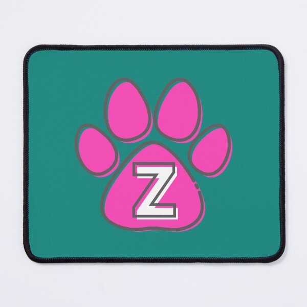 Item preview, Pink Paw Monogram Z designed and sold by Coffee Lifestyle.