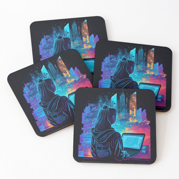 Item preview, "Hacker Girl in the City of Light" designed and sold by Mykhailov.