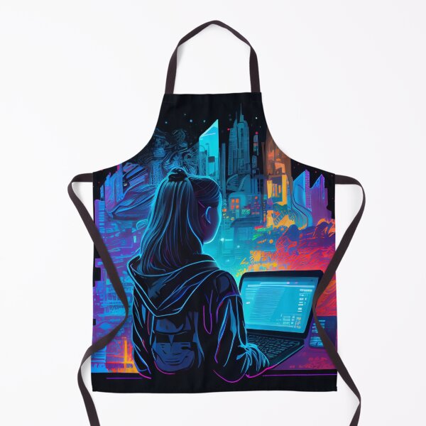 Item preview, "Hacker Girl in the City of Light" designed and sold by Mykhailov.