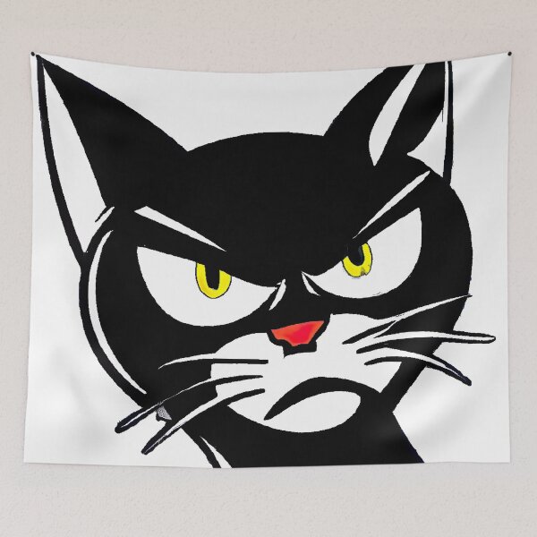 Item preview, angry cat - what do you want? designed and sold by Monkonthehill.