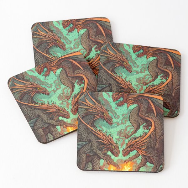 Item preview, Fire Dragons designed and sold by FamiliarPufferfish.