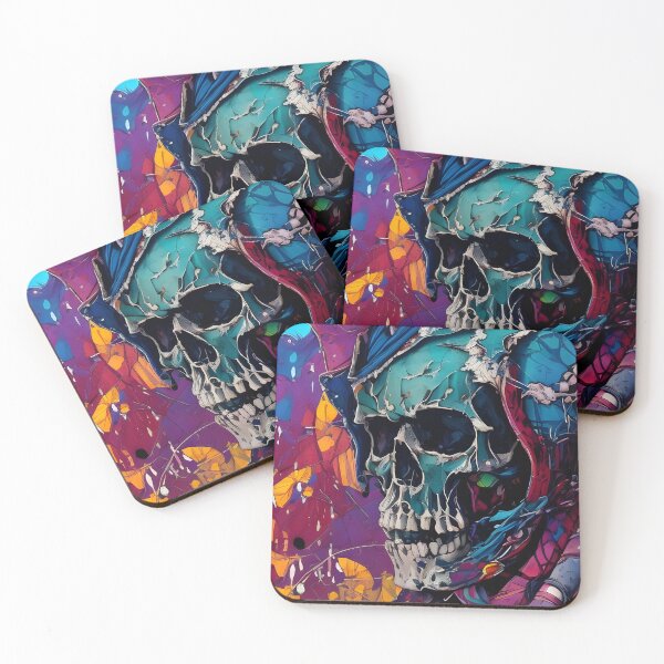 Item preview, Psychedelic Skull #45 designed and sold by mrbribe.