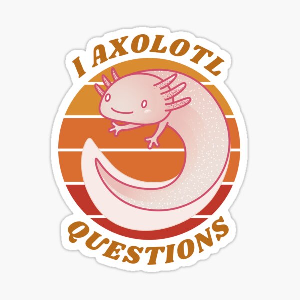 Vista previa del artículo con la obra «LINDO RETRO I AXOLOTL PREGUNTA, LINDO AXOLOTL AÑO 2000», diseñado y vendido por uriwe.